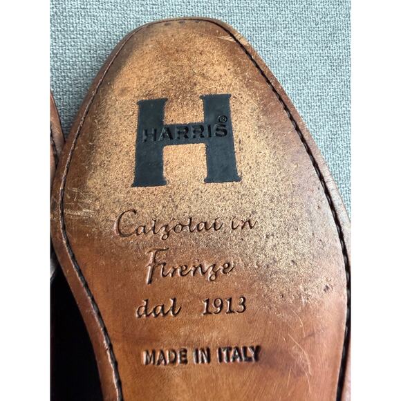 Calzoleria Harris for Barneys Leather Oxford Shoes US 9 Brown main image 5